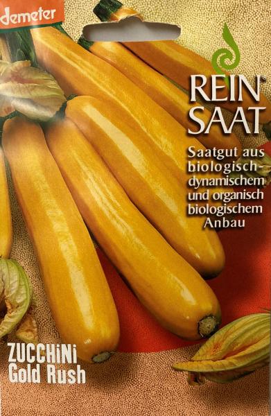 Zucchini Gold Rush Saatgut - Samen - Demeter - aus biologischem Anbau Bio